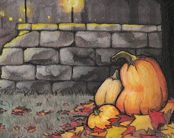 Postcard - Autumn Dusk