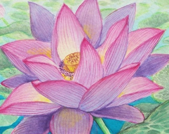 Postcard - Pink Lotus