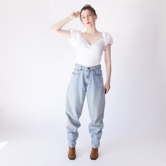 Vintage 90s Eddie Bauer high waist distressed bagg