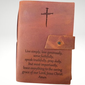 personalized engraved leather journal