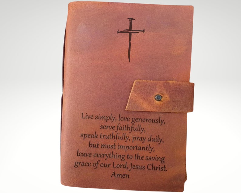 personalized engraved leather journal