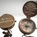 Personalized Engraved Compass Gift With Custom Own Handwriting, Fathers Day, Anniversary, Christmas, Valentines, Birthday, Photo Engraving