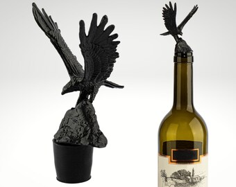 Wine Bottle Stopper, Stainless Steel Wine Saver Cork, Accessory Gift for Wine Lovers, Reusable Wine Stopper