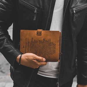 personalized engraved leather journal