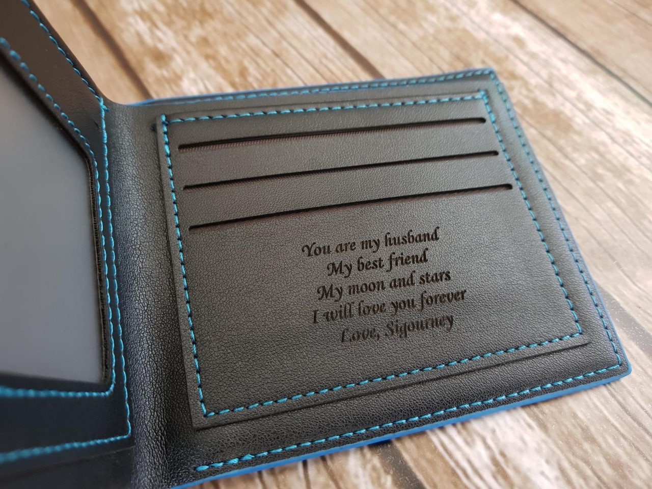 mens wallet personalized mens wallet custom engraved leather | Etsy
