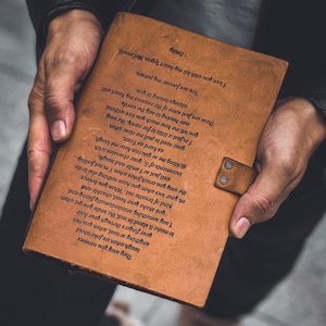 Personalized Leather Journal: Custom Notebook, A5 Refillable for Bible Journaling