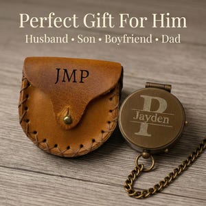 engraved brass compass gift for son graduation personalized pocket compass