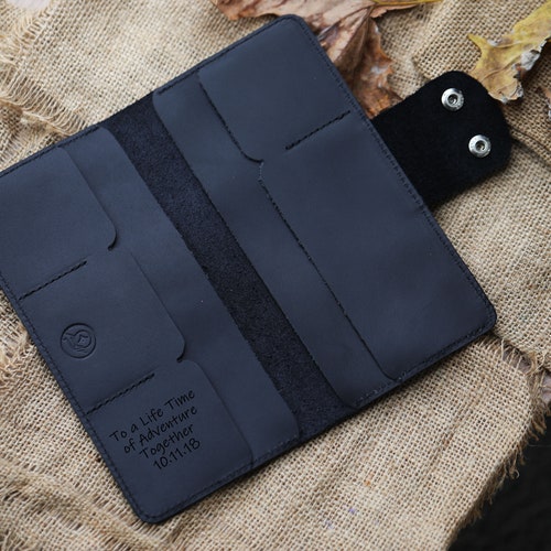 Personalized Travel Wallet Leather Organizer Light Blue Etsy