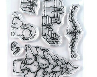Christmas Devid's Art Journal Special Clear stamps;  ECD Planner Essential  Elizabeth Craft Designs