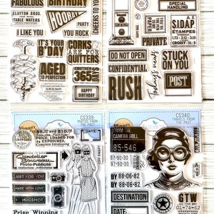 From The Past  Clear stamps and Die Sets by Esther Glass;  ECD,  Elizabeth Craft Designs