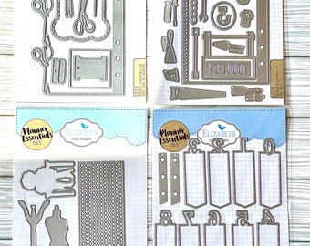 Craft Studio:  Yarn Card, 2028, Tool Box 2029, The Mannequins 2031, Number Reinforcers 2032  by Esther Glass  Elizabeth Craft Designs,