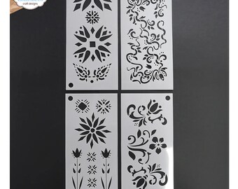 Floral Stencils S046 Elizabeth Craft Designs