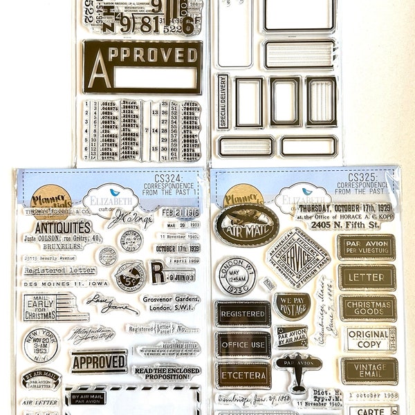 You've Got Mail New Elizabeth Craft Designs clear stamp sets designed by Esther Glas