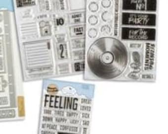 Greatest Hits Single Stamp Sets. Tickets or Feelings  Essential Planner Dies by Esther Glas at  Elizabeth Craft Designs