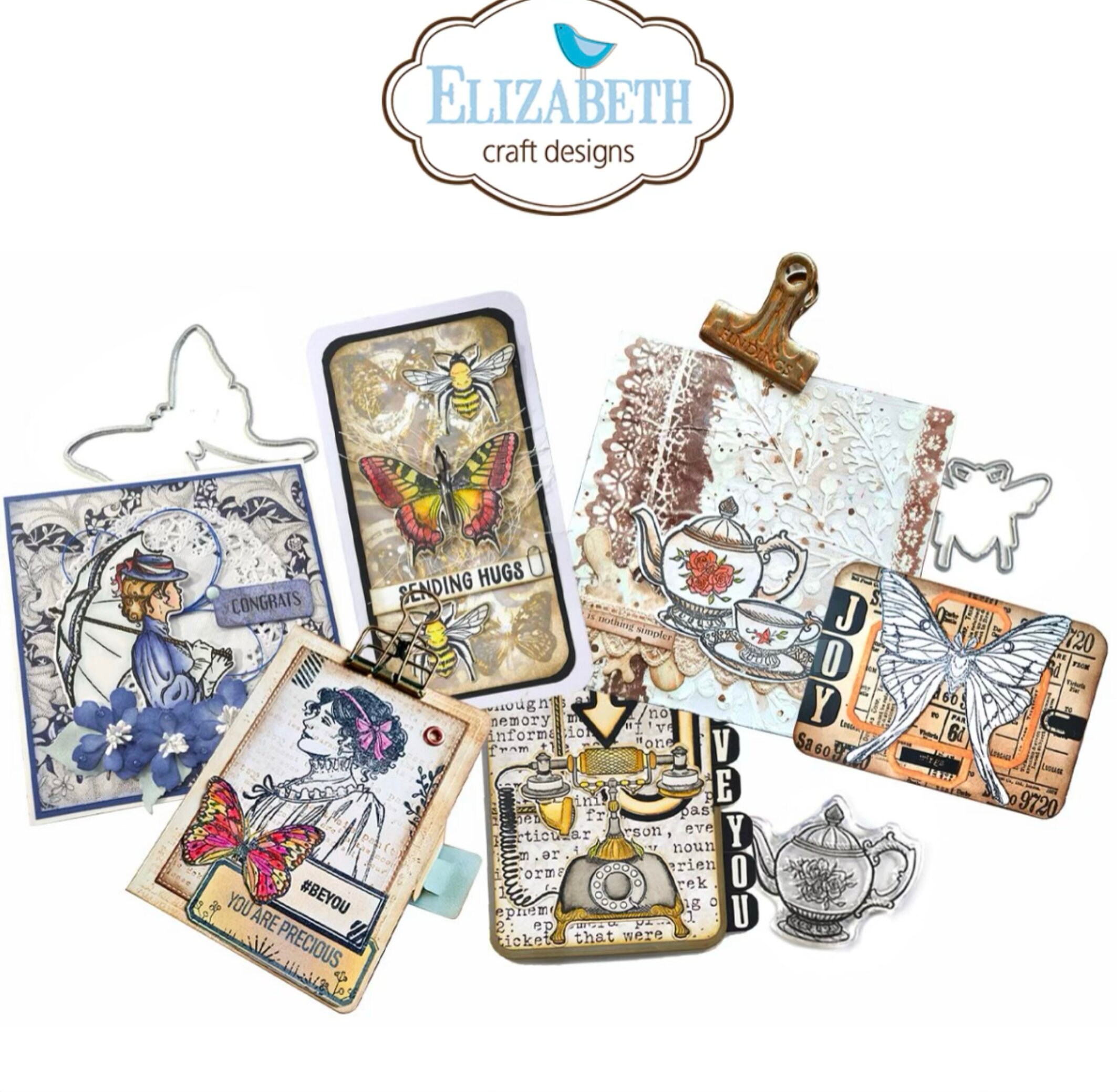 Elizabeth Craft Designs - Festive Season Everyday Elements 6x8 Clear Stamps