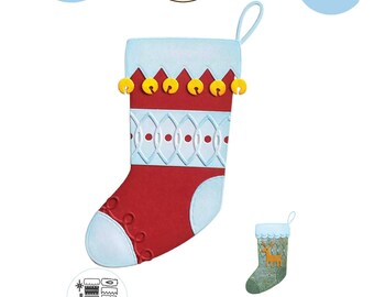 Holiday Stocking 1995 Elizabeth Craft Designs
