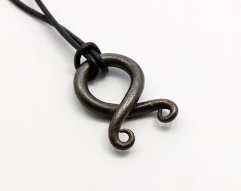 Hand Forged Iron Troll Cross - Handcrafted Jewelry by blacksmith Gerald Boggs