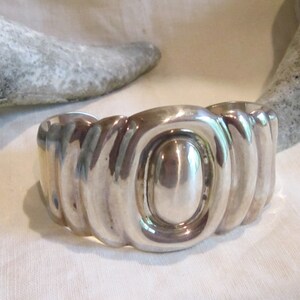 アクセサリー Vintage Mexican Silver Dome Bangle 925 Vintage Mexican Sterling Silver Bangle Bracelet, Taxco