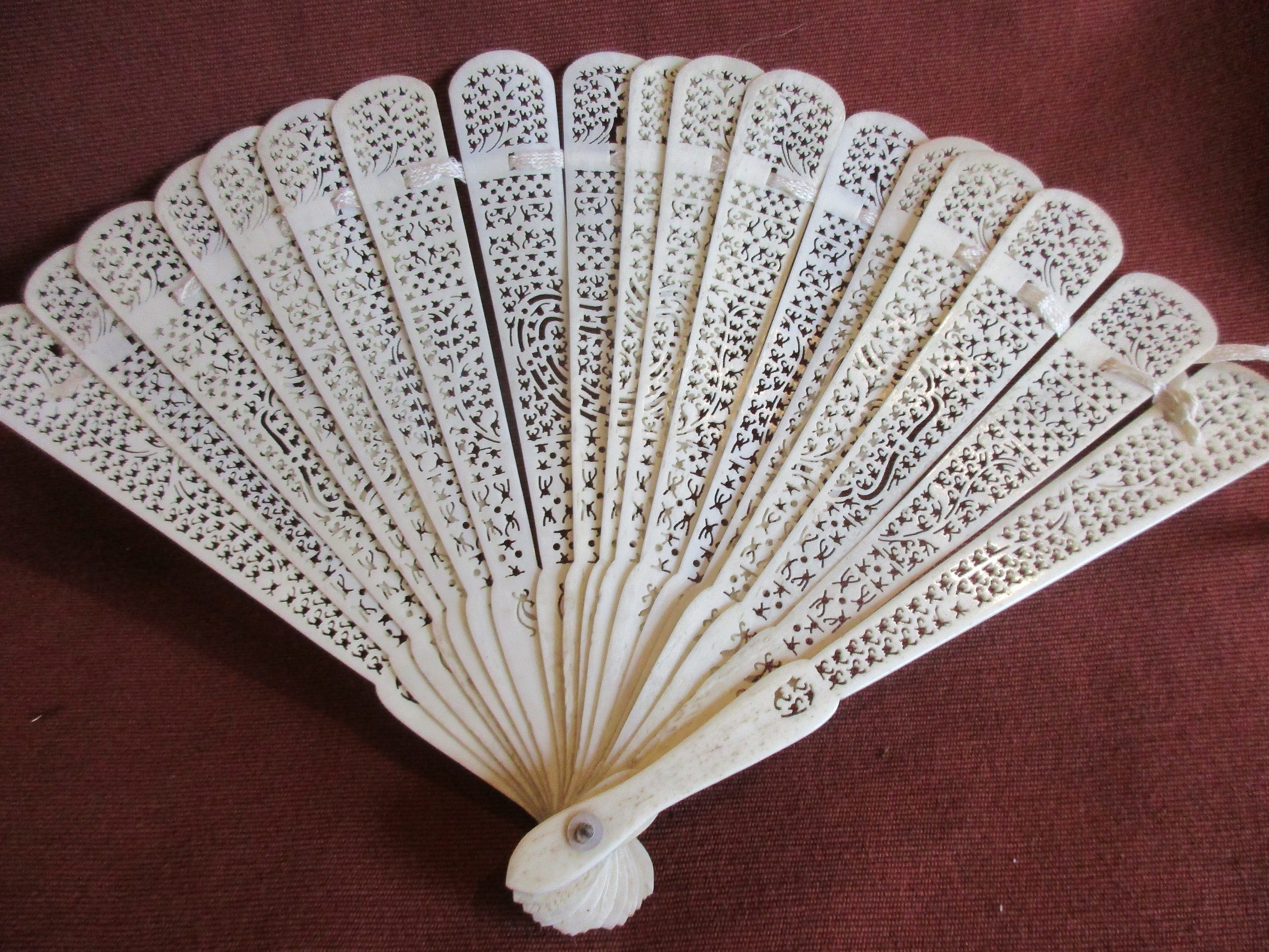 Antique FOLDING FAN Etsy