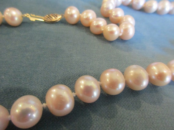 Vintage 14 KT PEARL NECKLACE - image 4