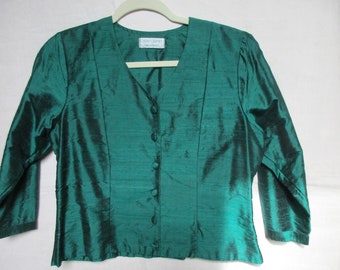 Handmade SILK Vintage Custom Scotland Made Top