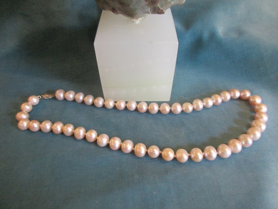 Vintage 14 KT PEARL NECKLACE - image 2