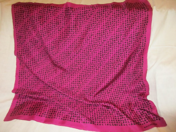 silk balenciaga scarf