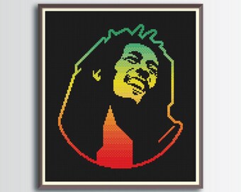 Bob Marley for cross stitch Marley Lion embroidery Needle Minder