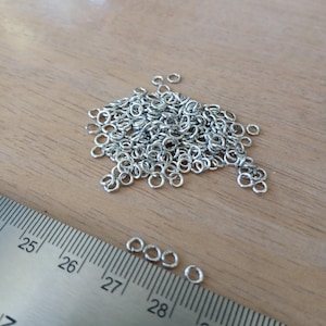 100 pcs 1cm Galvanized Steel Jump Rings, Costume Chain Maille Jewelry Supplies