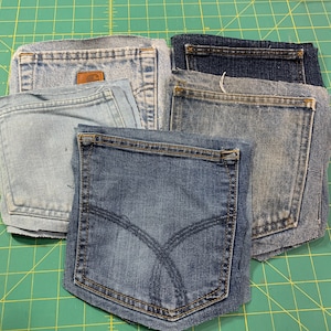 Denim pockets jean pockets 5 matching sets