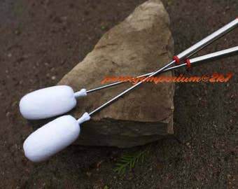 Set of 2 Fire Wands for Fire Massage & Cupping, Stainless Steel Handles, FireWands