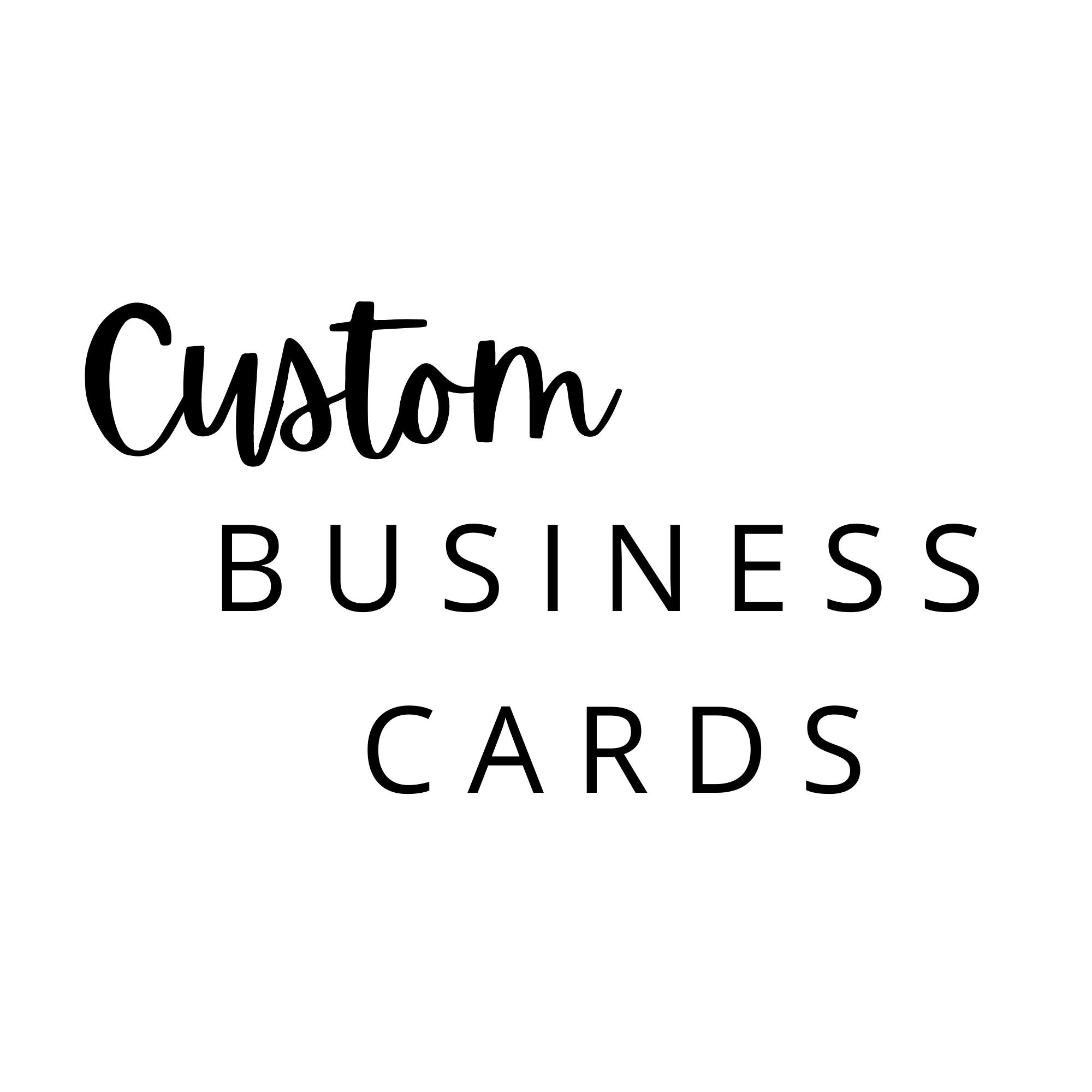 Custom Business Cards Personalized Thank You Cards | Etsy