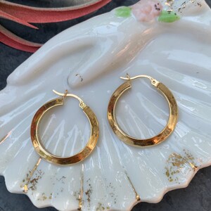 Vintage 8 carat gold earrings 8 ct gold earrings 333 gold earrings vintage gold earrings real gold earrings vintage red stone earrings