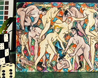 Original Vintage Erotic Art "Electric Potential" By Tochiconan Toshi Ota