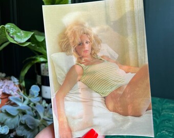 Vintage Nude Model Lenticular Post Card Mature Content For Adults Only