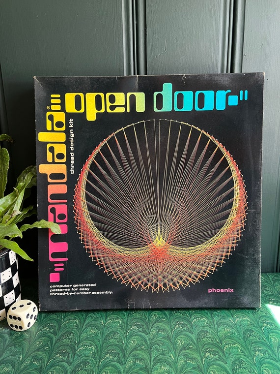 Colorful Vintage 1970's "Phoenix" String Art Kit, New In Original Box By Open Door Enterprises