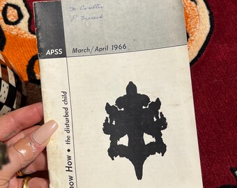 Vintage "Know How: The Disturbed Child" Pamphlet With Rorschach Images, 1966