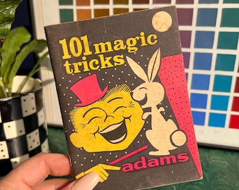 1960's "101 Magic Tricks" Instructional Booklet By Adams