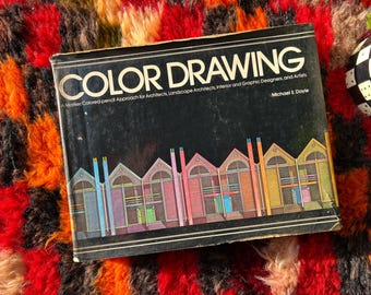 Vintage Color Drawing Book For Architects, Interior And Graphic Designers, And Artists