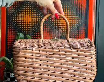 Vintage picnic Basket Purse