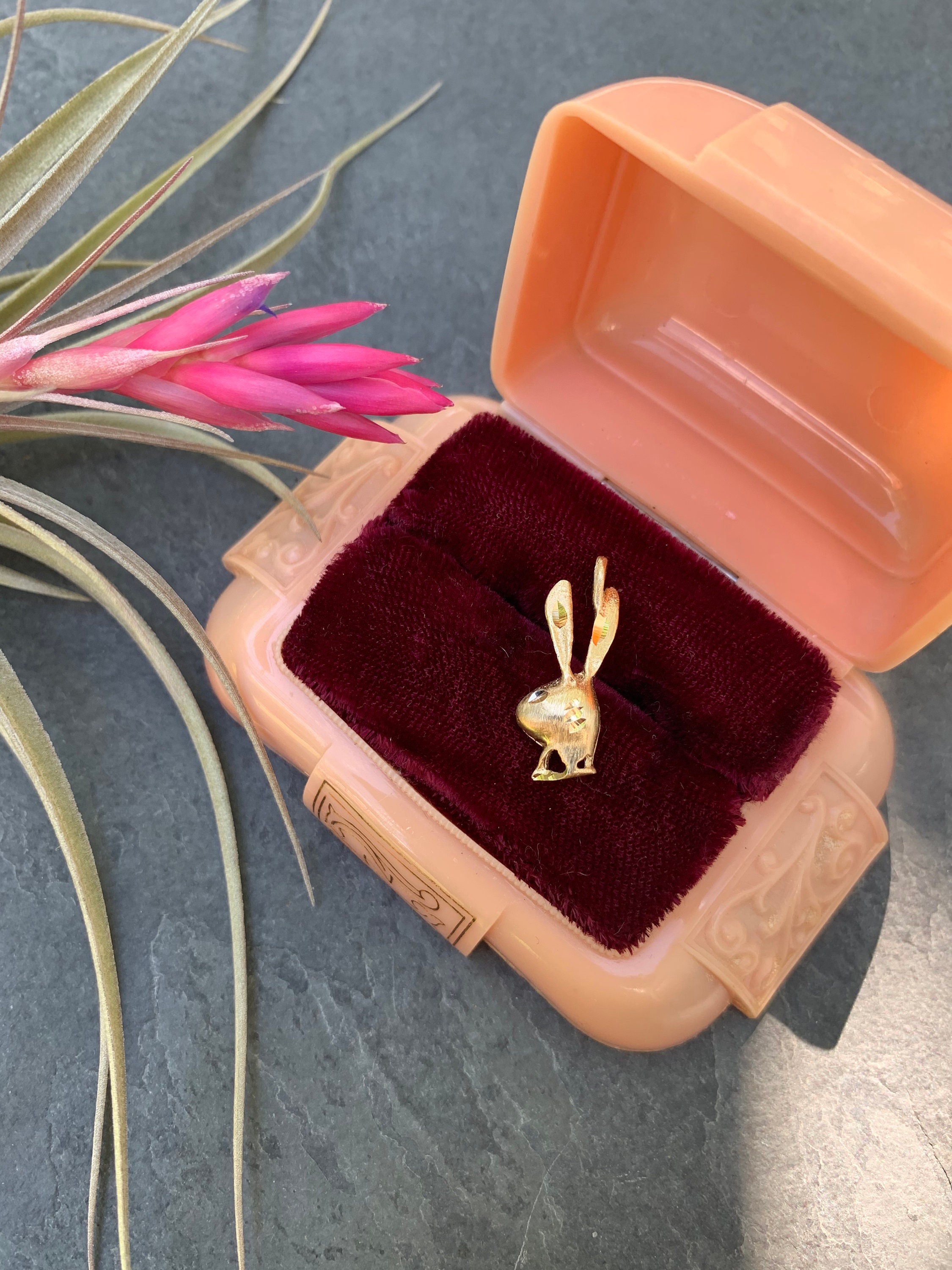 Vintage 14k Yellow Gold Playboy Pendant Charm
