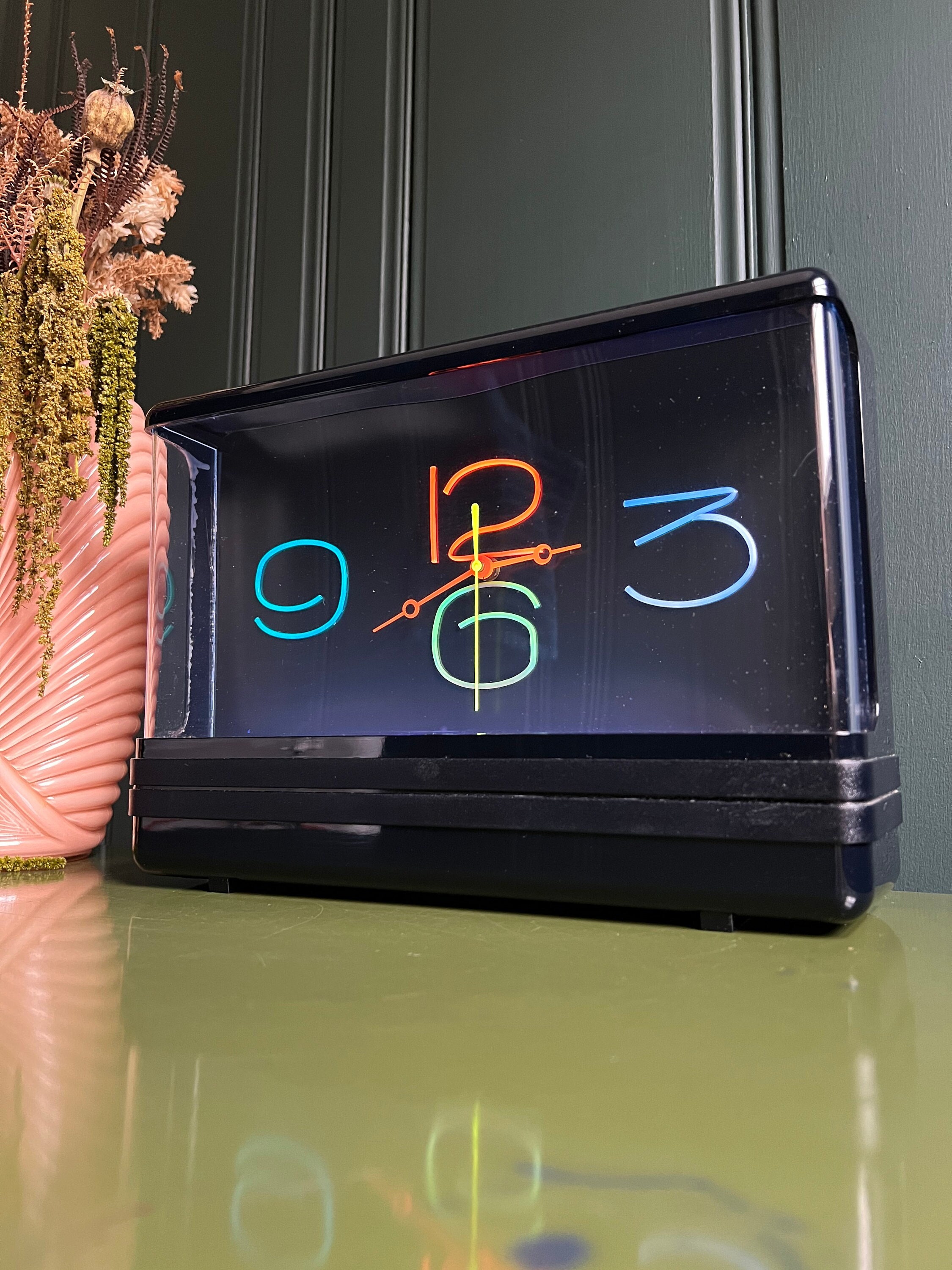 Vintage Gemini Display Backlight Neon Clock