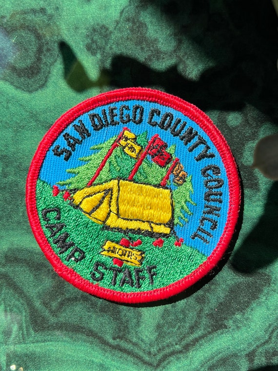 Vintage San Diego California Camping Staff Patch
