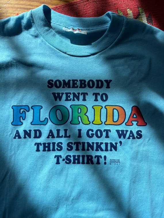 Original 1980's Vintage Rainbow "Florida" T-Shirt 