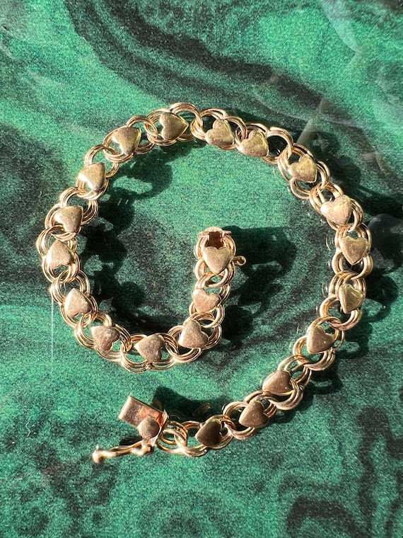 Vintage 14k charm clearance bracelet