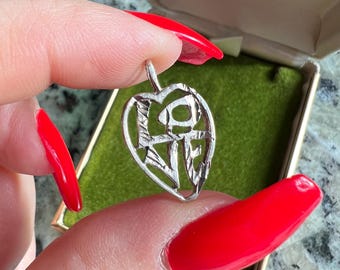 Vintage Sterling Silver Heart Shaped "Love" Charm