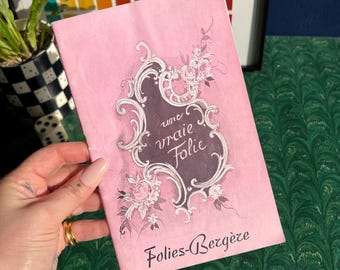 1950's "Folies Bergere" French Theatre Program Booklet: Mature Content For Adults Only