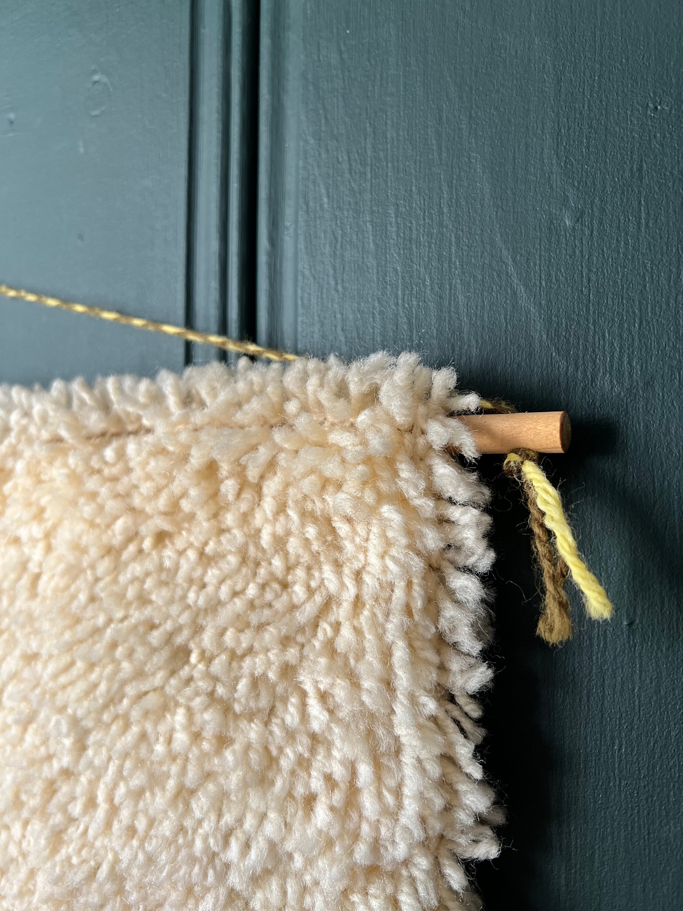 Large 1970's Hook Latch Tapestry/ Shag Rug Of Owls