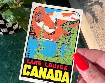 Vintage Lake Louise, Canada Travel Decal