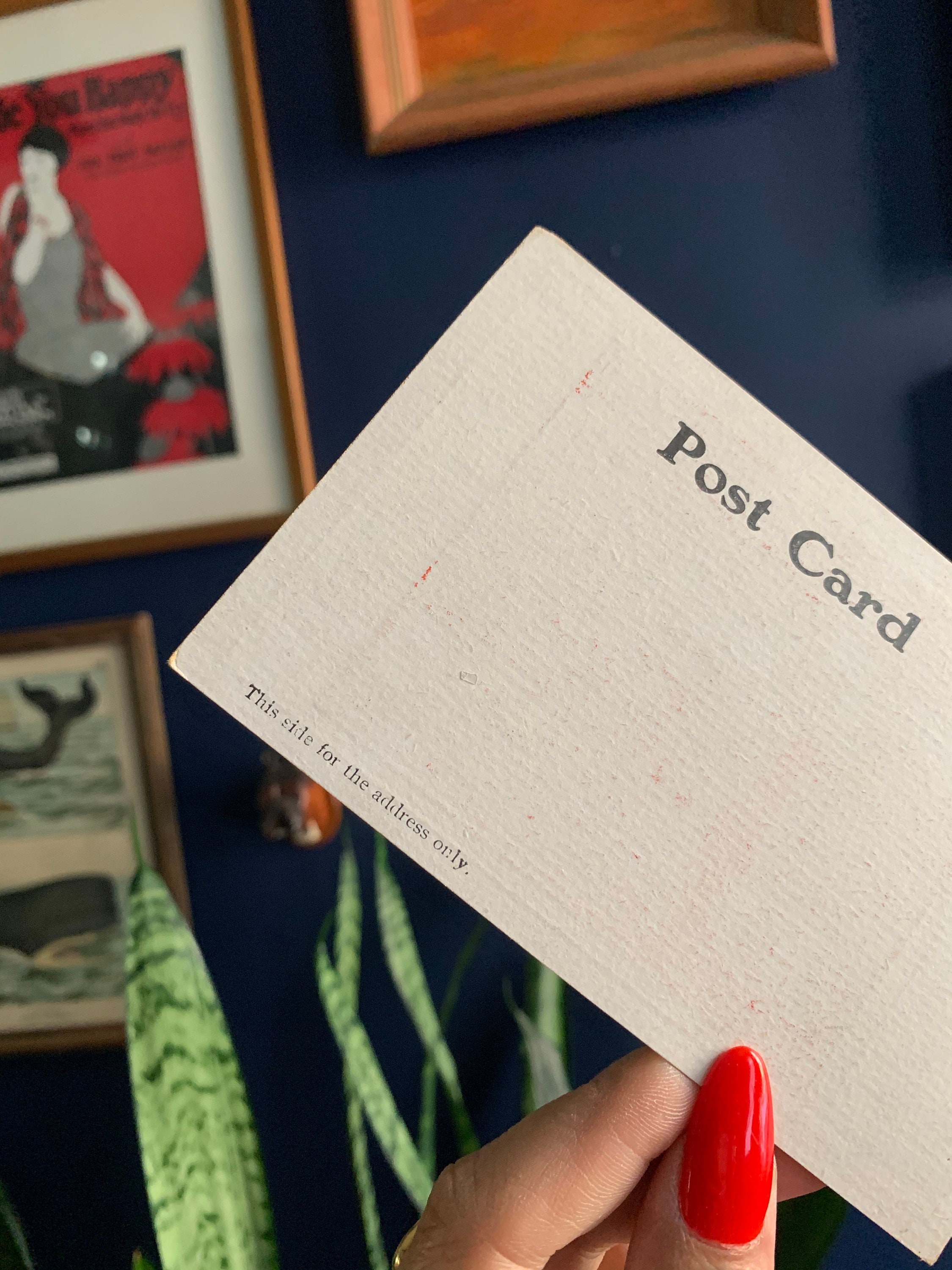 Vintage Temperance Post Card With Town Drunk And Moon